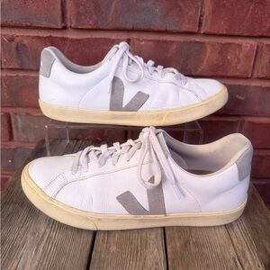 Veja Campo Leather Sneakers Women’s Size EU 40 Us 9 Gray White Hoka Insole Shoes